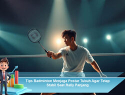 Tips Badminton Menjaga Postur Tubuh Agar Tetap Stabil Saat Rally Panjang