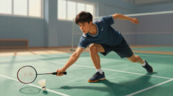 Teknik Dasar Melakukan Underhand Lob Saat Bola Berada Sangat Dekat Lantai